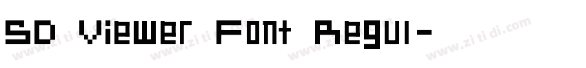 SD Viewer Font Regul字体转换